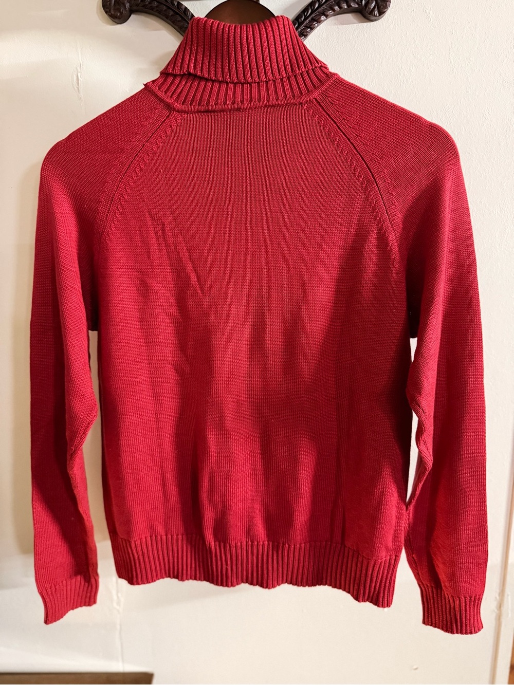 NWT Austin Silk Red Turtleneck Silk Sweater Luxury Soft Cozy Office - Picture 6 of 11